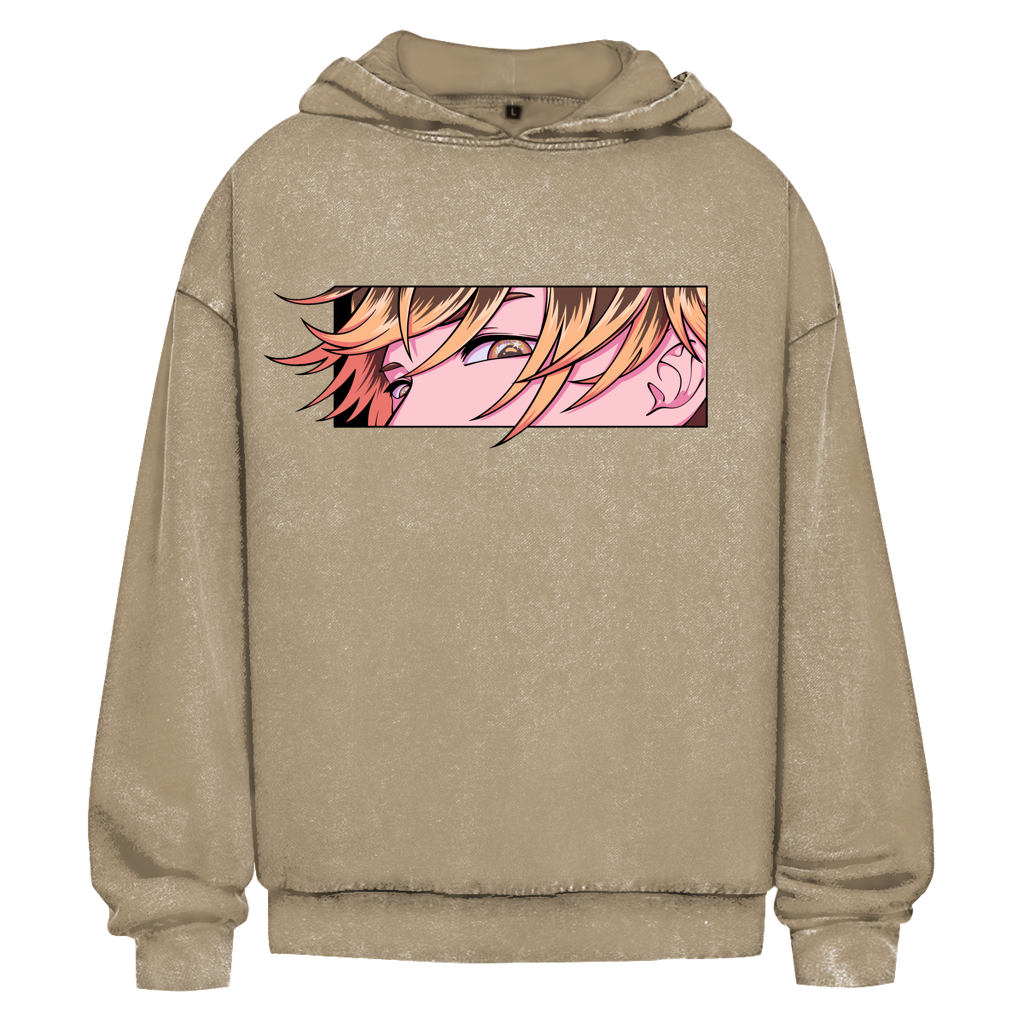 Tay Eyes Oversize Hoodie - Washed - Premium Merch