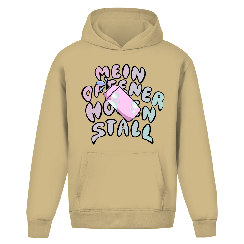 Mein Offener Hosenstall Unisex Oversize Hoodie Ohne Kordel