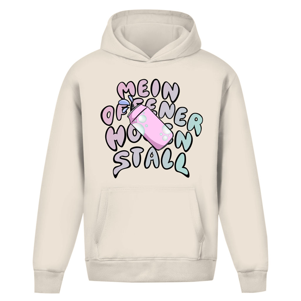 Mein Offener Hosenstall Unisex Oversize Hoodie Ohne Kordel