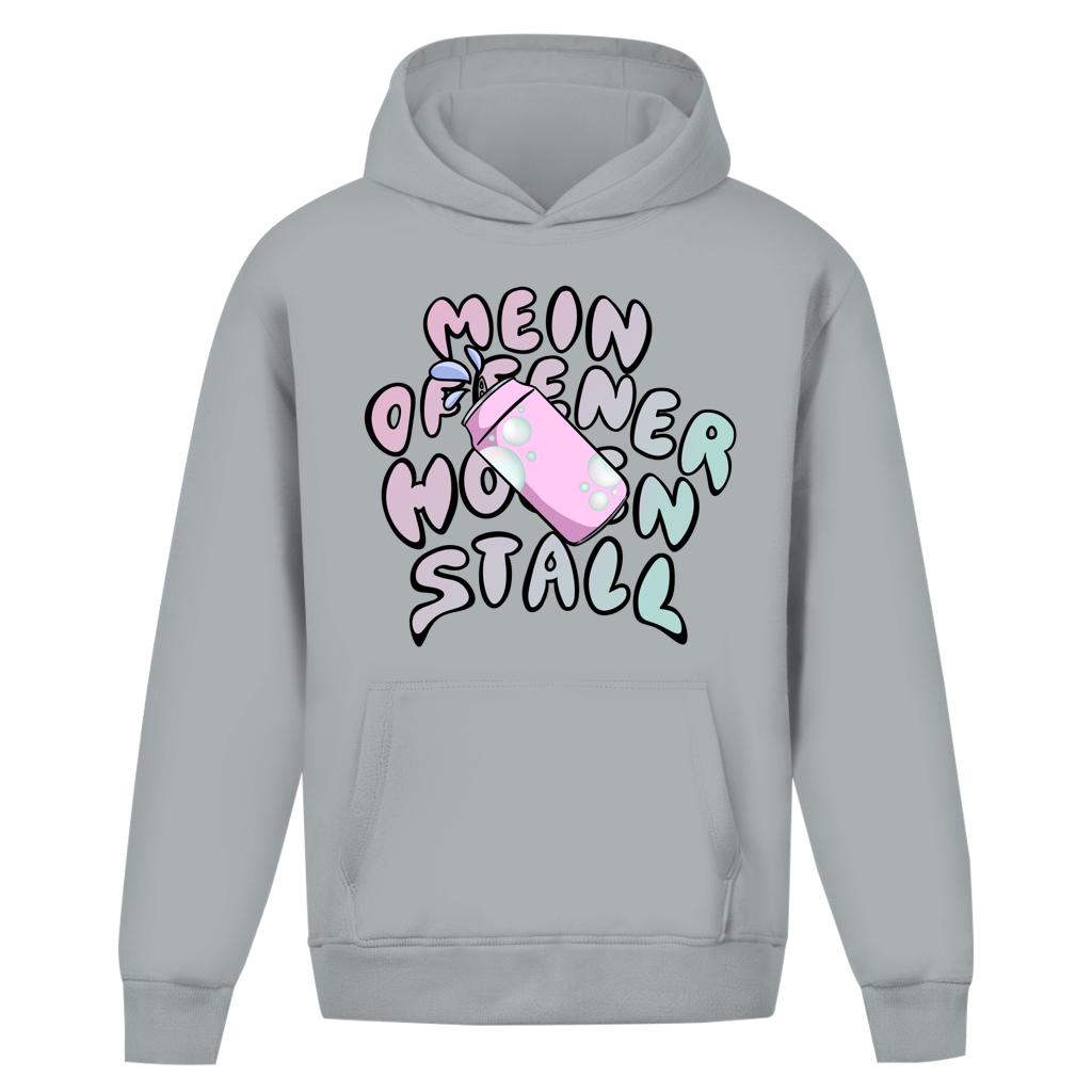 Mein Offener Hosenstall Unisex Oversize Hoodie Ohne Kordel