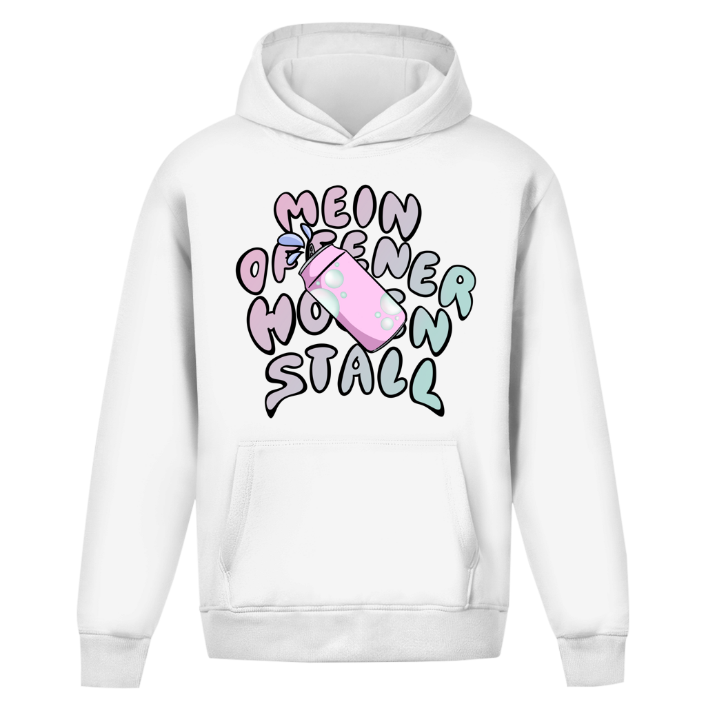 Mein Offener Hosenstall Unisex Oversize Hoodie Ohne Kordel