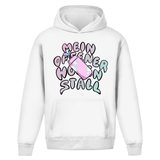 Mein Offener Hosenstall Unisex Oversize Hoodie Ohne Kordel