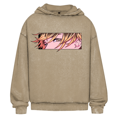 Tay Eyes Oversize Hoodie - Washed - Premium Merch