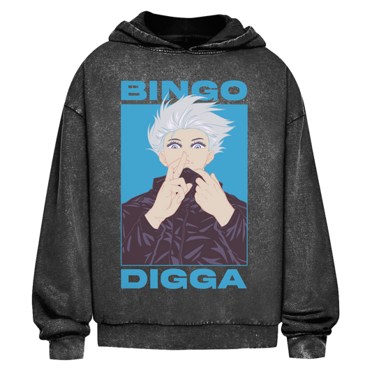 Bingo Digga Oversize Hoodie - Washed - Premium Merch