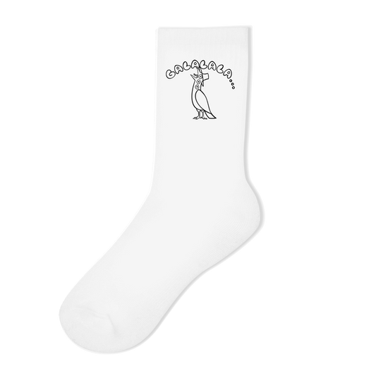 GALALALA Socken Weiß - Crew Socken