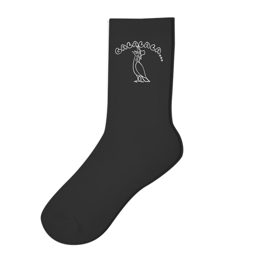 GALALALA Socken Schwarz - Crew Socken